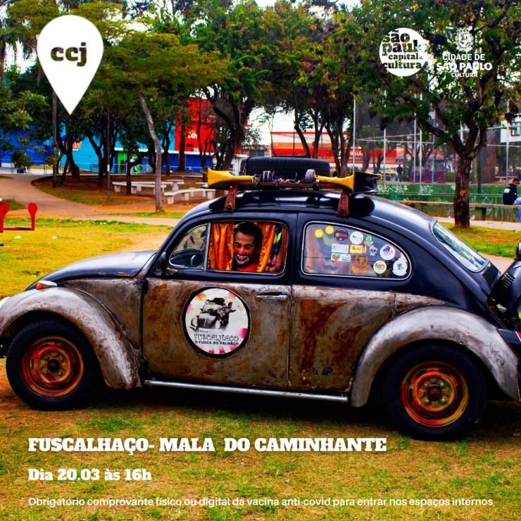 Fuscalhaço - Mala do caminhante será apresentado no CCJ neste domingo (20) — Foto: Divulgação/CCJ