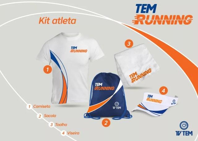 Kit atleta do TEM Running 2018 (Foto: TV TEM)
