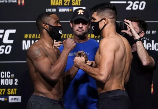 Tyron Woodley x Vicente Luque  — Foto: Getty Images