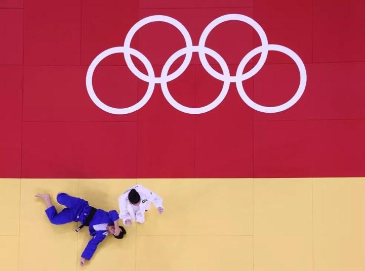 Mayra Aguiar vence sul-coreana Hyunji Yoon por ippon e conquista o bronze — Foto: Getty Image