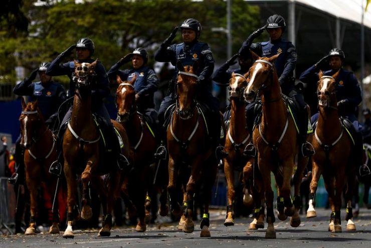  Esquadrões de Polícia Montada no desfile cívico-militar de 07 de setembro na Esplanada dos Ministérios.