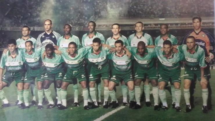 Time posado na conquista do Torneio Rio-São Paulo de 2000 — Foto: Acervo Histórico do Palmeiras