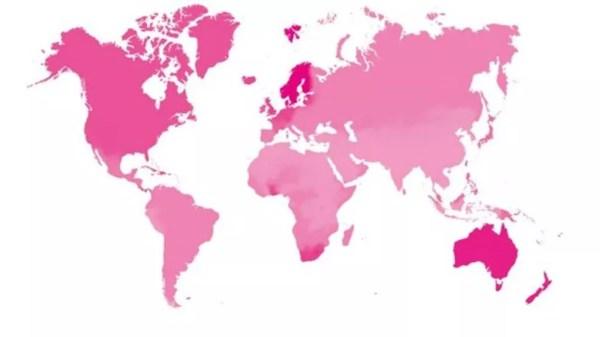 Mapa mostra a capacidade de navegação nos países - quanto mais escura a cor, maior é essa habilidade (Foto: UCL)
