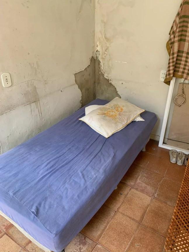 Empregada dormia em quarto sem luz no fundo de uma casa na Abolição, no Rio — Foto: Reprodução/Arquivo Pessoal