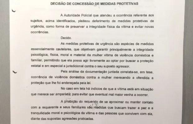 Pai que matou a filha e feriu ex estava proibido de se aproximar da família em Goiás (Foto: Reprodução)