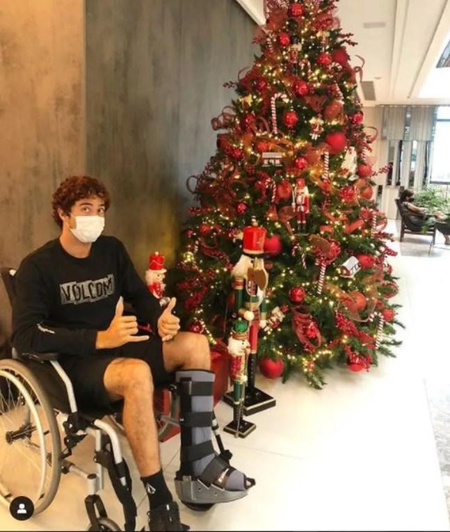 Yago Dora sofre lesão no pé e passa por cirurgia — Foto: Reprodução 