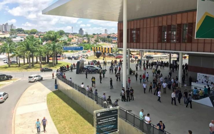 Salão do Automóvel de 2016 foi realizado no São Paulo Expo pela primeira vez — Foto: André Paixão/G1