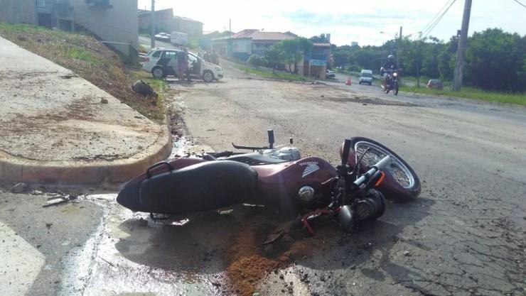 Motociclista morreu em acidente de trânsito em Itu (Foto: João Vitor/Jornal Periscópio)