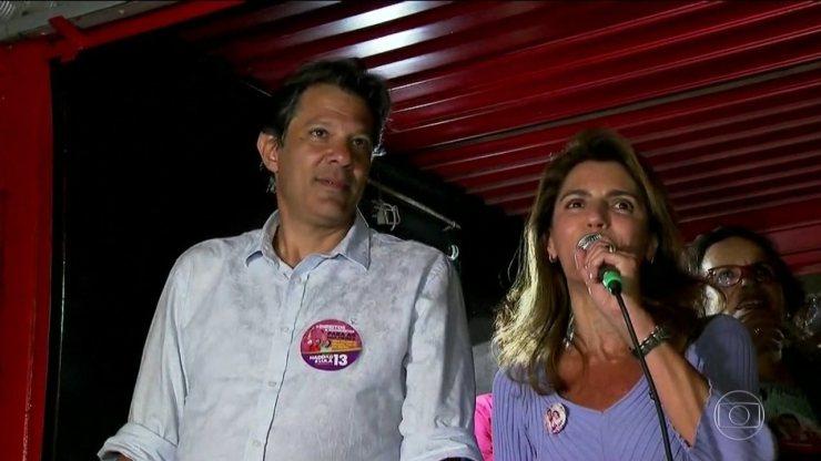 Candidato do PT, Fernando Haddad, faz campanha em São Paulo e em Campinas