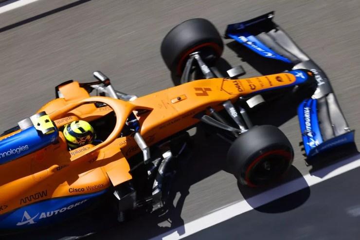 Lando Norris é o terceiro colocado do Mundial de Pilotos após três corridas em 2021 — Foto: McLaren