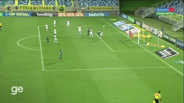 Aos 25 min do 2º tempo - gol de cabeça de Rafael Elias do Cuiabá contra o Corinthians