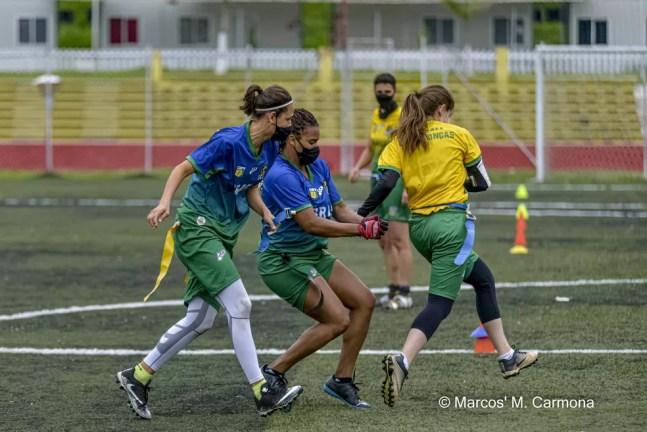 Seleção feminina de Flag Football — Foto: Marcos M. Carmona/CBFA