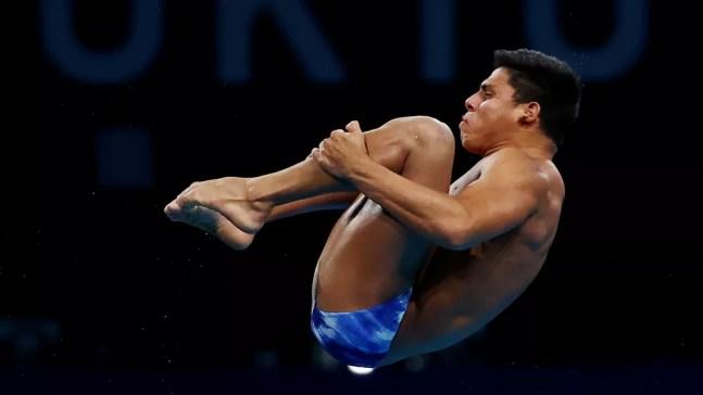 Kawan Pereira na semifinal dos saltos ornamentais  — Foto: REUTERS/Bernadett Szabo