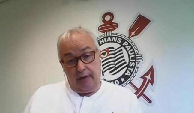 Roberto de Andrade, diretor de futebol do Corinthians, em entrevista ao ge — Foto: Reprodução