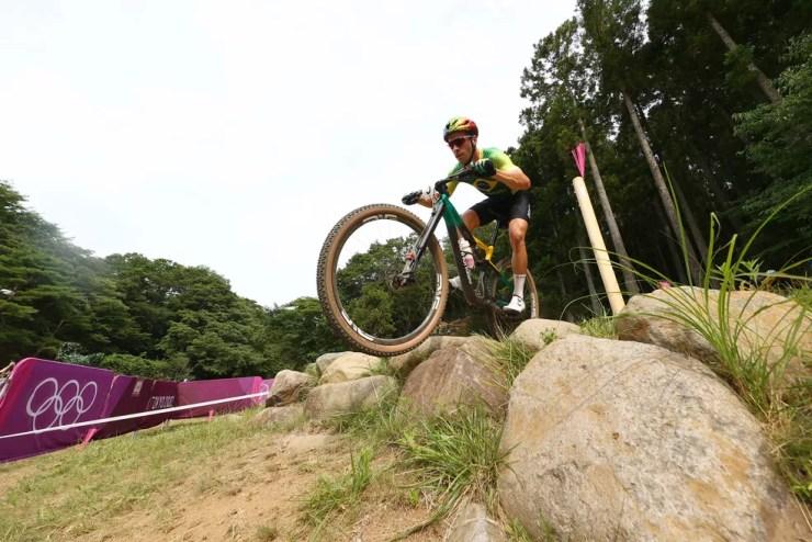 Henrique Avancini nas Olimpíadas de Tóquio — Foto: REUTERS/Matthew Childs