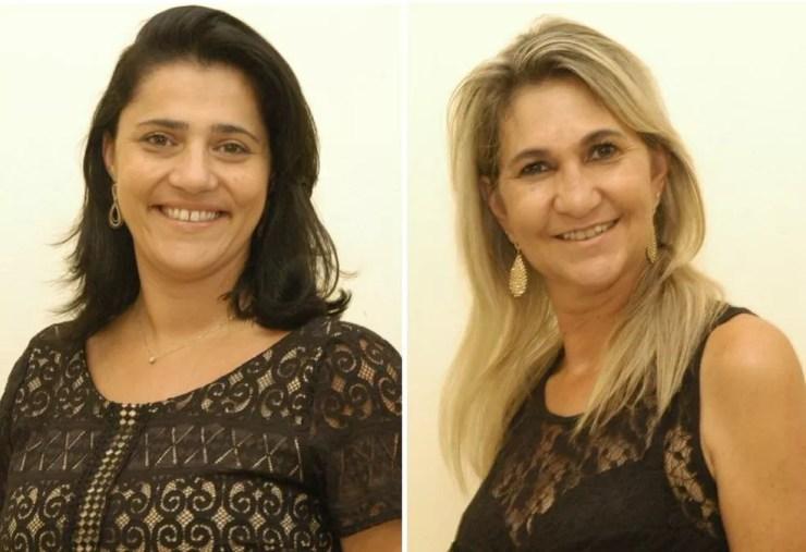 Vereadoras Tatiane Maia e Rita Xavier foram afastadas dos cargos após troca de ofensas nas redes sociais (Foto: Câmara de Itapuí / Divulgação )