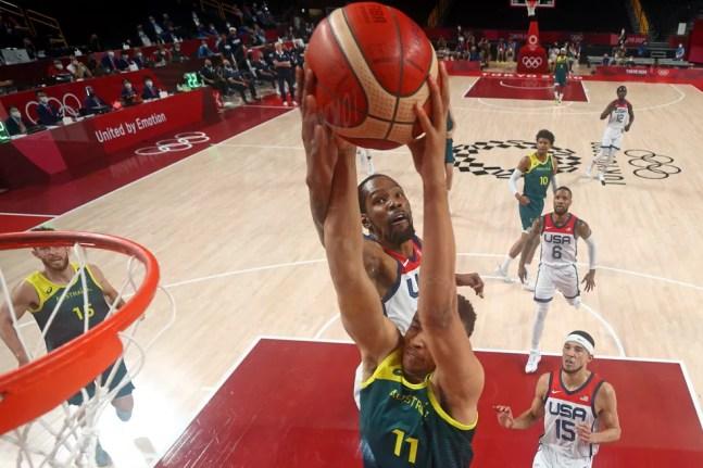 EUA Austrália basquete Tóquio 2020 — Foto: Reuters