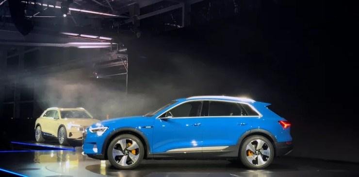 Audi revelou o E-Tron em evento na Califórnia, nos Estados Unidos — Foto: Joe White/Reuters