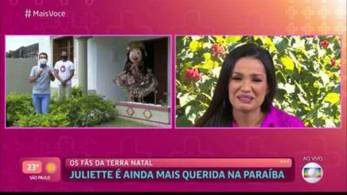 Juliette Freire tem primeiro contato com a Paraíba após vencer o BBB21
