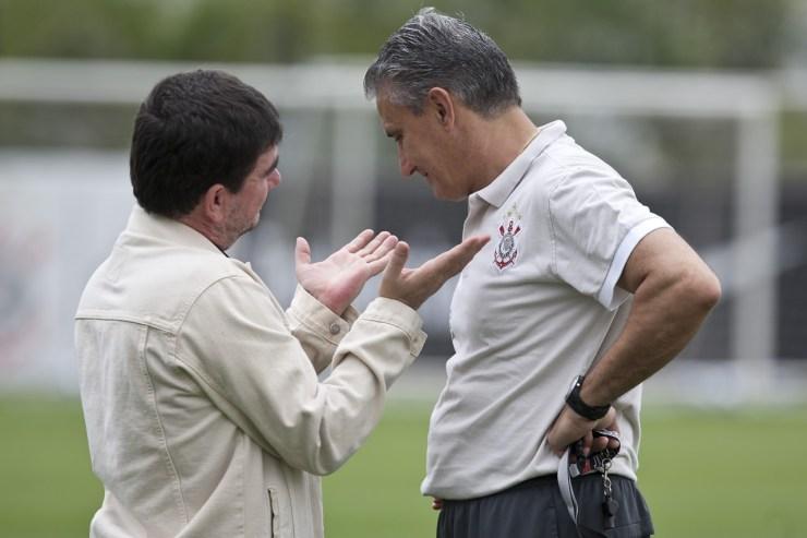 Andrés Sanchez ao lado de Tite, quando o técnico era do Corinthians - Daniel Augusto Jr./Agência Corinthians