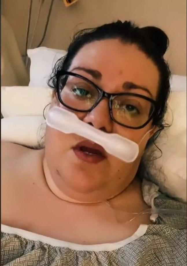 Megan Alexandra Blankenbiller, tiktoker não vacinada que gravou vídeo antes de morrer pedindo que as pessoas se vacinem — Foto: Tiktok/Reprodução
