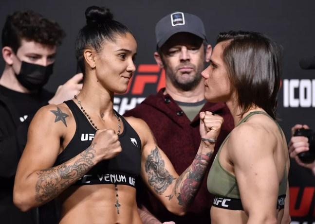 Istela Nunes x Ariane Sorriso UFC pesagem — Foto: Chris Unger/Zuffa LLC