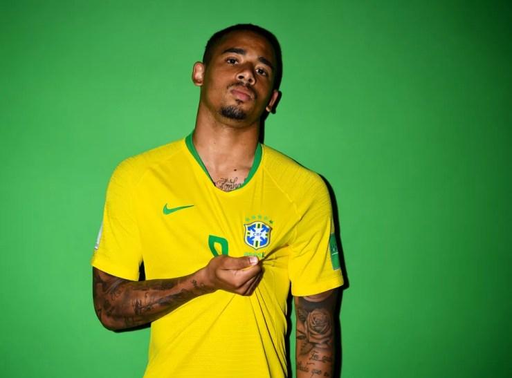 Gabriel Jesus - Fotos oficiais - Seleção brasileira (Foto: David Ramos - FIFA/FIFA via Getty Images)