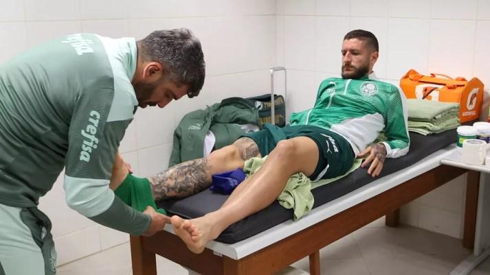 Zé Rafael sofreu uma lesão no tornozelo na temporada passada — Foto: Cesar Greco