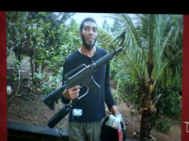 Suspeito que nasceu em São Luís, tem 42 anos e, há 13, se converteu ao Islamismo (Foto: Reprodução/TV Mirante)