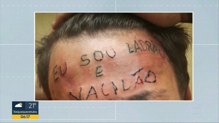 Em março, tatuado com 'ladrão e vacilão' na testa é preso por furtar desodorantes em SP