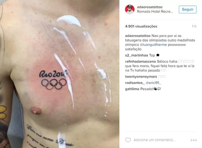 Luan Grêmio tatuagem (Foto: Reprodução/Instagram)