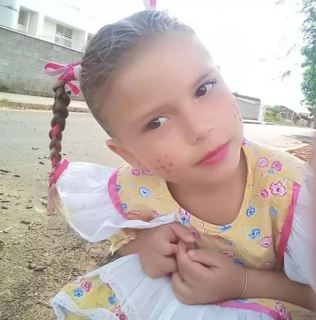 Yasmin Lemos Campos, de 4 anos, morreu após ser picada por um escorpião no quintal de casa em Cabrália Paulista — Foto: Arquivo pessoal