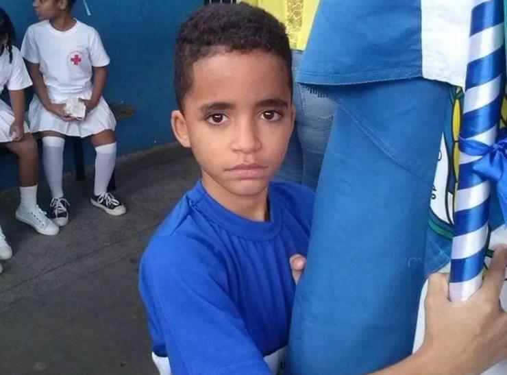 Kauan Peixoto, de 12 anos, morreu após ser baleado no pescoço e abdômen na Baixada Fluminense — Foto: Reprodução/Facebook