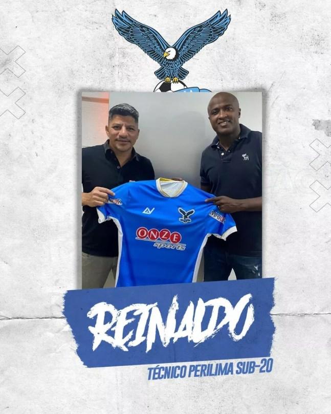 Perilima anuncia o ex-jogador Reinaldo como o novo treinador do time sub-20 — Foto: Divulgação / Perilima