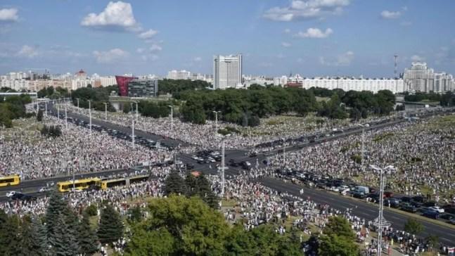 Belarus atravessa crise histórica desde eleições presidenciais de 9 de agosto — Foto: Getty Images/BBC