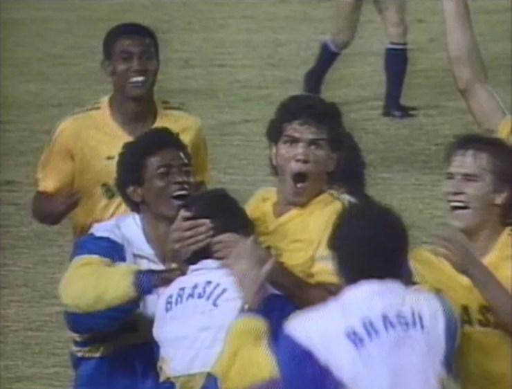 Seleção brasileira nas Olimpíadas de Seul 1988 — Foto: Reprodução/TV Globo