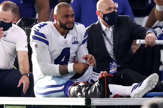 Dak Prescott Dallas Cowboys lesão NFL — Foto: Tom Pennington/Getty Images