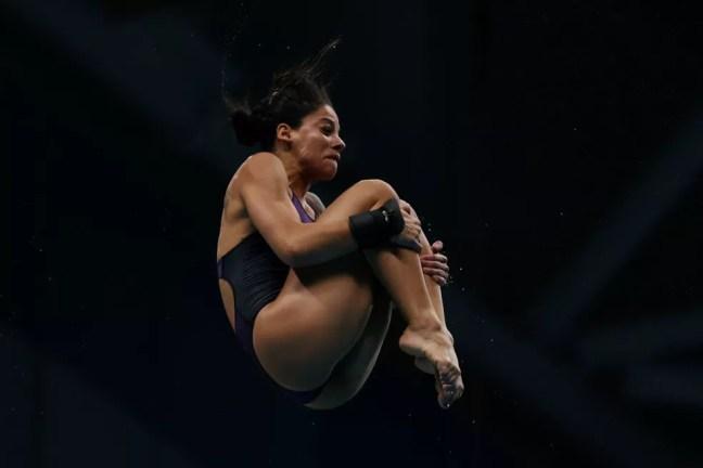 Ingrid na final do Mundial de saltos ornamentais — Foto: Maddie Meyer /Getty Images