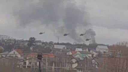 Ucranianos dizem que derrubaram helicópteros russos em disputa por aeroporto