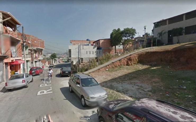 Rua Patrocínio Paulista, em Carapicuíba, onde perseguição policial deixou um suspeito morto — Foto: Reprodução/Google Maps