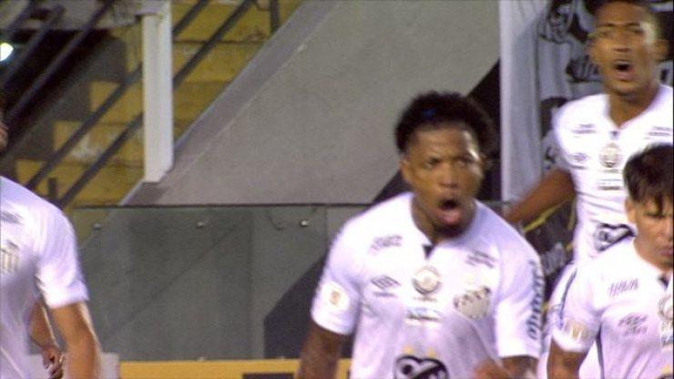 Os gols de Santos 2 x 2 Palmeiras pela 24ª rodada do Brasileirão