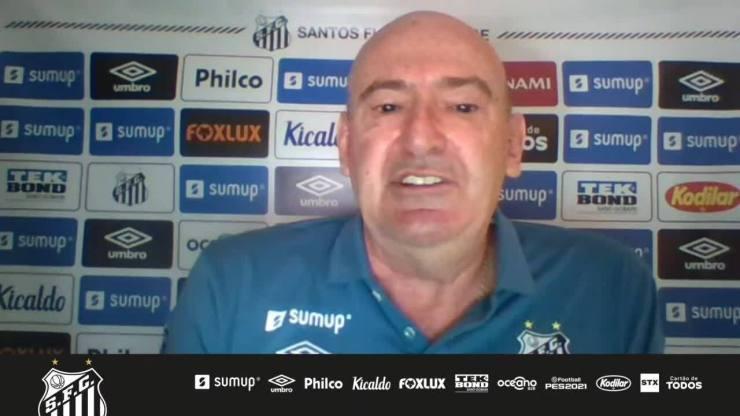 Andres Rueda, presidente do Santos, falou sobre situação financeira do clube em entrevista recente