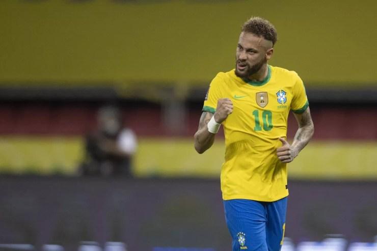 Neymar tenta vencer a Venezuela pela primeira vez — Foto: Lucas Figueiredo / CBF