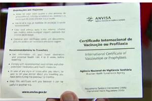 Certificado internacional de vacinação será emitido em São Carlos (Foto: Reprodução EPTV)