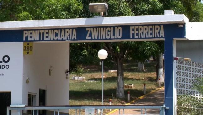 Penitenciária Zwinglio Ferreira, a P1, em Presidente Venceslau (SP) — Foto: Reprodução/TV Fronteira