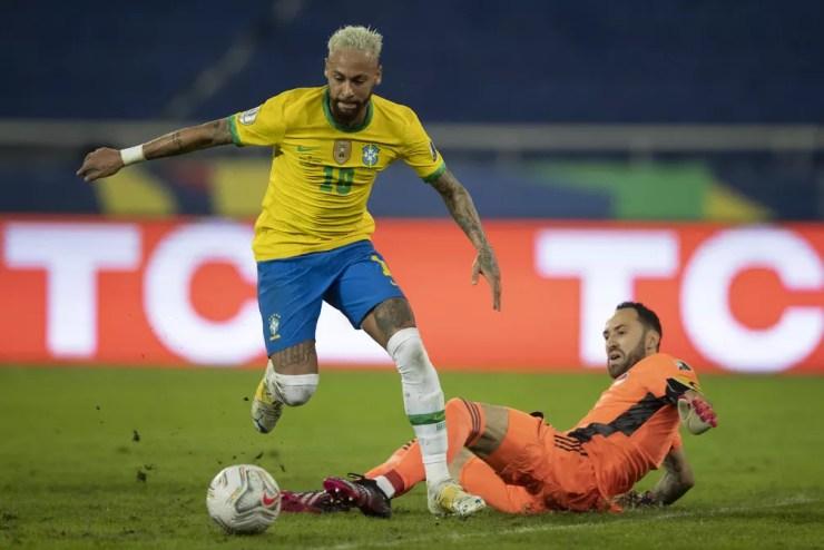 Neymar teve participação em gols em todos os jogos que disputou da Copa América — Foto: Lucas Figueiredo / CBF