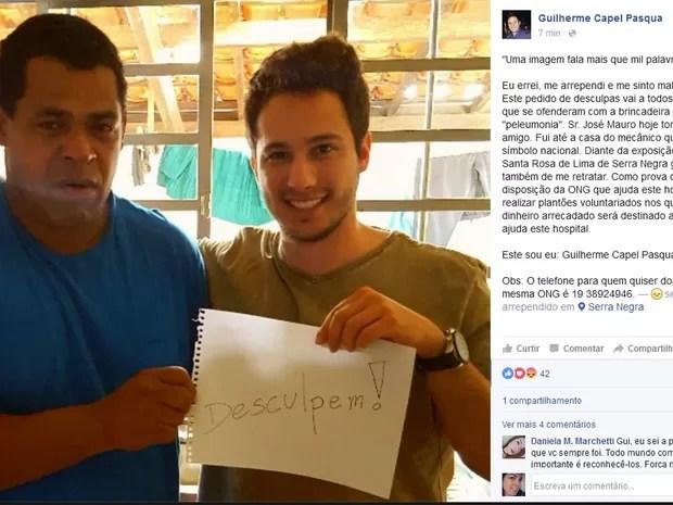 Guilherme e José Mauro se reencontram em Serra Negra  (Foto: Reprodução/internet)