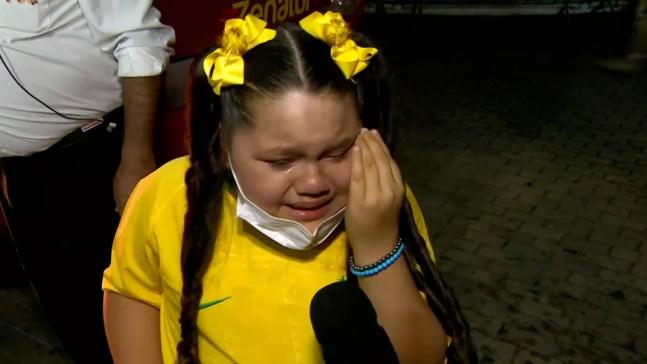 Ana Luíza emocionada — Foto: Reprodução
