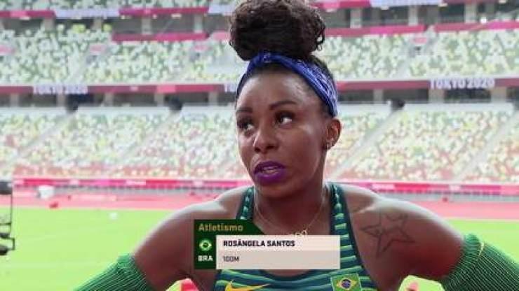 "Muito aquém do que eu gostaria", diz Rosângela Santos sobre prova dos 100m rasos