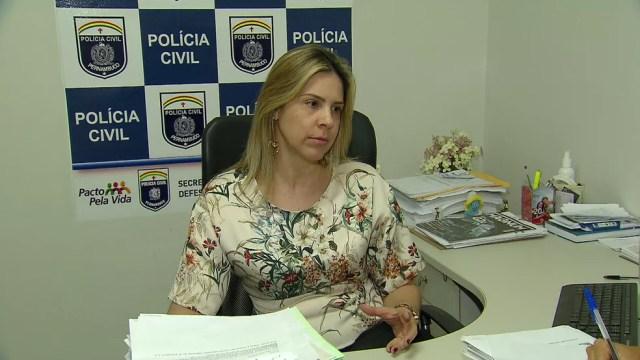 Delegada Lídia Barci é titular de Casa Amarela, na Zona Norte do Recife — Foto: Reprodução/TV Globo